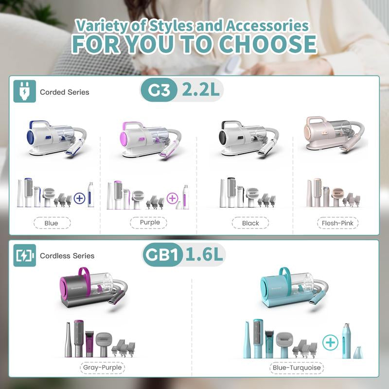 Geoorood All-In-One Dog & Cat Grooming Vacuum Kit